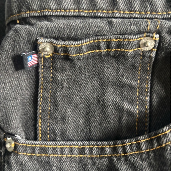 Ralph Lauren Jeans. Womens Size 14x29 Distressed Black. - Picture 2 of 10